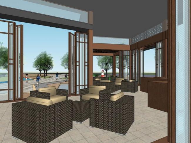 Sketchup商业模型|多层商店，商业建筑，新中式风格