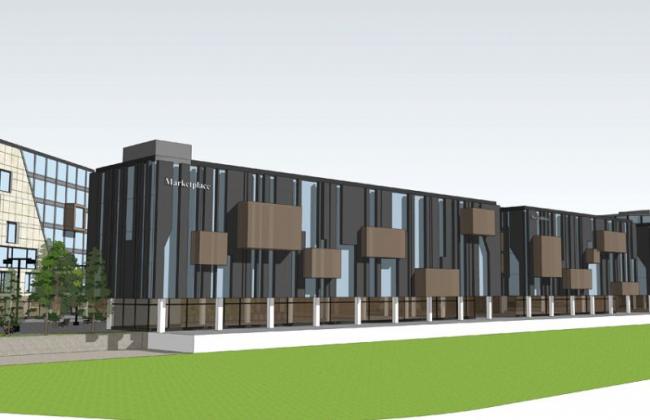 Sketchup办公模型|创意园概念，多层办公，产业园，工业建筑，现代风格