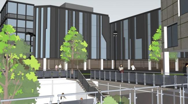 Sketchup办公模型|创意园概念，多层办公，产业园，工业建筑，现代风格