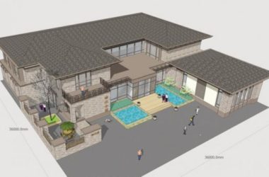 Sketchup商业模型|榆木家俱会馆，多层会所，新中式风格，商业建筑-BIM建筑网