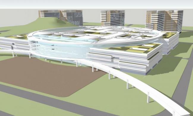 Sketchup医院模型|多层医院，医疗建筑，现代风格