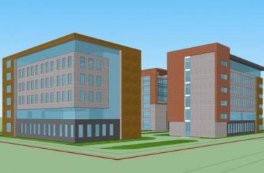 Sketchup办公模型|多层办公楼，现代风格，工业建筑-BIM建筑网