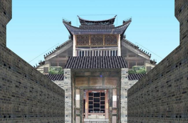 Sketchup古建筑模型|济南升阳观题壁堂，古建，中式风格