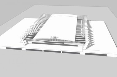 Sketchup车站路桥|多层高铁站，车站，现代风格，交通建筑-BIM建筑网