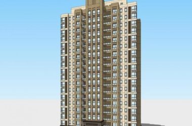 Sketchup住宅模型|高层住宅，新古典风格，居住建筑-BIM建筑网