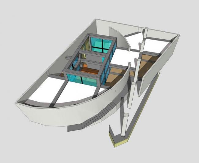 Sketchup住宅模型|多层住宅，现代风格，居住建筑，安藤忠雄伊东邸