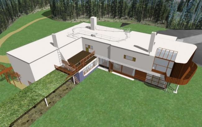 Sketchup住宅模型|Villa Mairea设计，多层住宅，居住建筑，现代风格