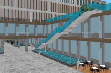 Sketchup学校模型|多层学校教学楼，现代风格，校园教育建筑-BIM建筑网