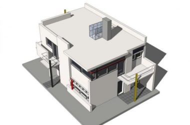 Sketchup住宅模型|多层住宅，现代风格，居住建筑，乌德勒支-BIM建筑网