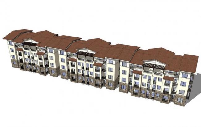 Sketchup住宅模型|多层住宅，联排住宅，居住建筑，西班牙风格，古典风格