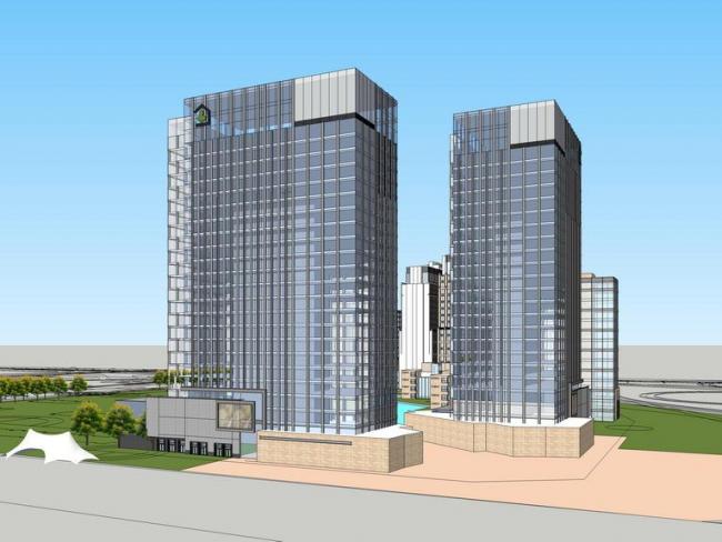 Sketchup办公模型|高层办公楼，现代风格，写字楼