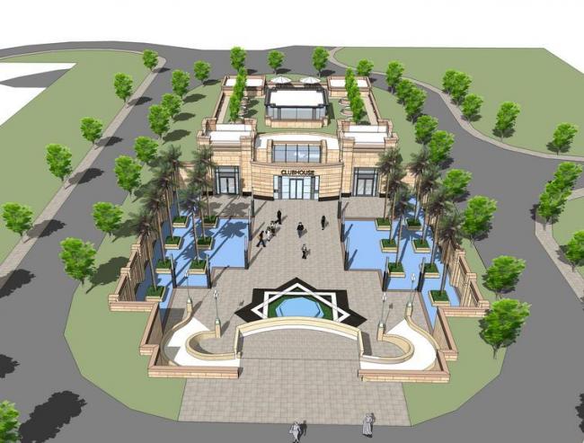 Sketchup商业模型|多层下沉会所，商业建筑，欧式风格，古典风格