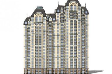 Sketchup住宅模型|高层住宅小区，居住建筑，古典风格，法式风格-BIM建筑网