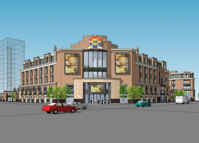 Sketchup商业模型|多层转角商业楼，欧式风格，古典风格