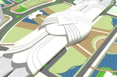 Sketchup车站路桥|多层高铁站车站，交通建筑，现代风格-BIM建筑网