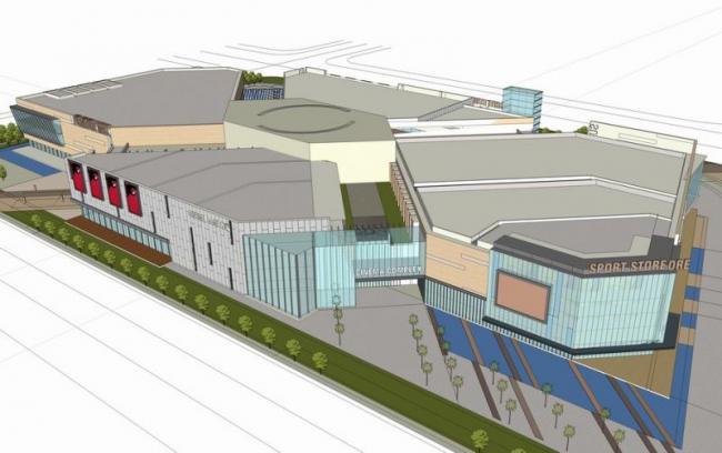 Sketchup综合体模型|多层商业综合体，现代风格