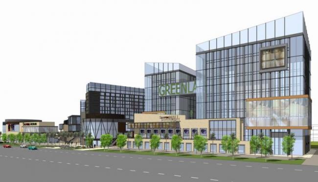 Sketchup商业模型|多层高层混合商业街，现代风格