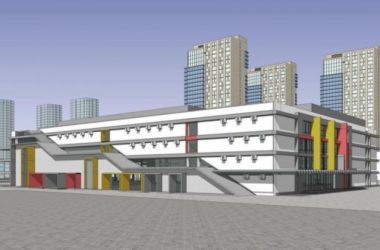 Sketchup综合体模型|多层购物中心，商业建筑，现代风格-BIM建筑网