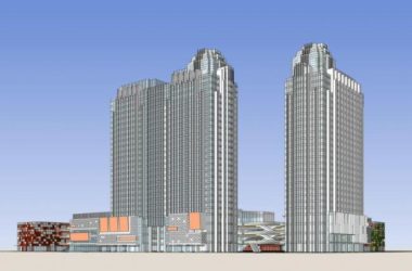 Sketchup办公模型|高层办公楼，现代风格，写字楼-BIM建筑网