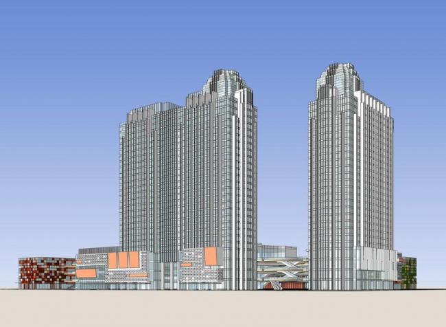 Sketchup办公模型|高层办公楼，现代风格，写字楼