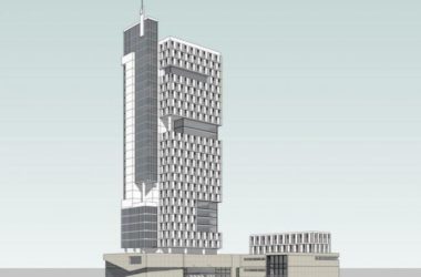 Sketchup办公模型|高层办公楼，现代风格-BIM建筑网