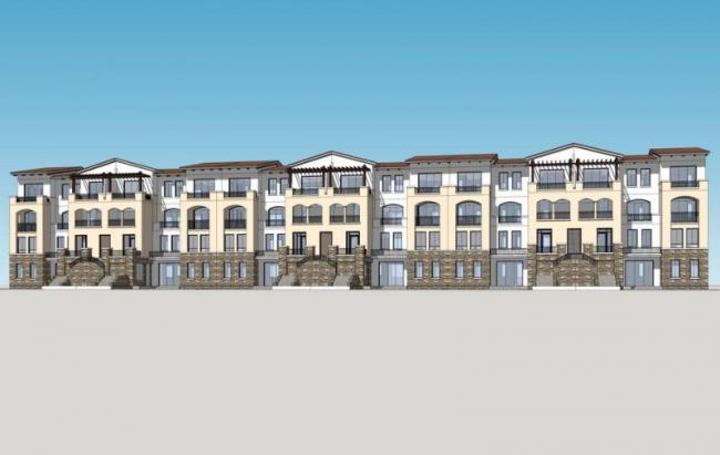 Sketchup住宅模型|多层住宅，联排住宅，居住建筑，西班牙风格，古典风格