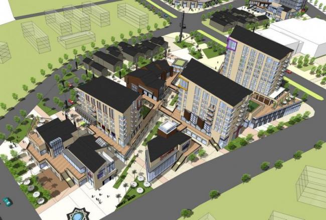 Sketchup商业模型|多层商业街，新中式风格