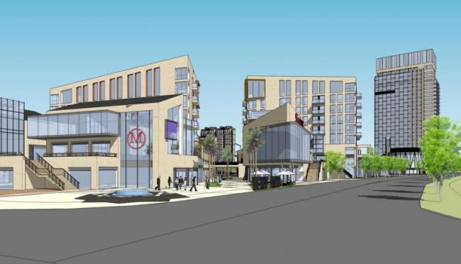 Sketchup商业模型|多层商业街，新中式风格