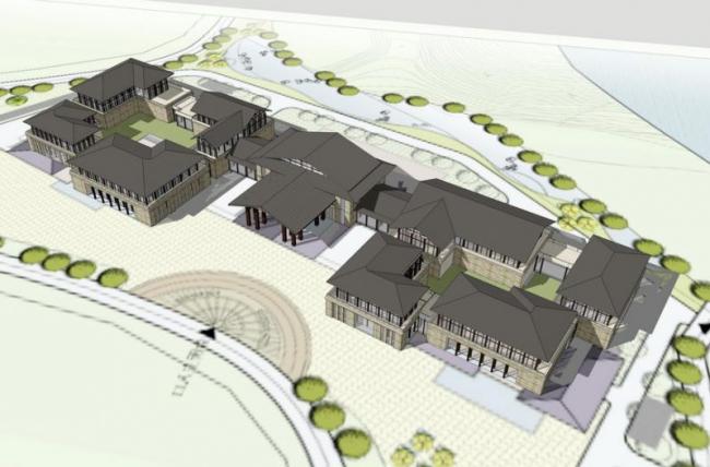 Sketchup酒店模型|多层度假酒店，新中式风格