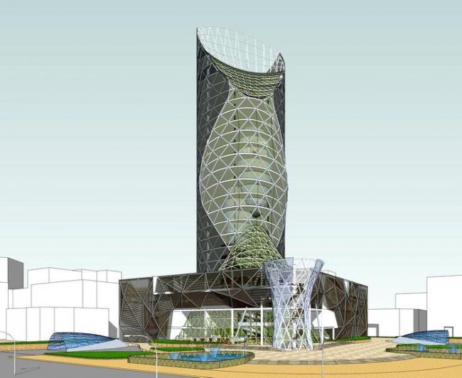 Sketchup办公模型|高层办公楼，写字楼，现代风格