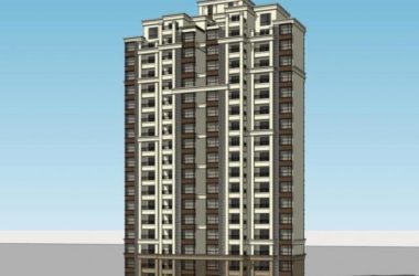 Sketchup住宅模型|高层住宅，居住建筑，新古典风格-BIM建筑网