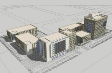 Sketchup办公模型|多层办公楼，现代风格-BIM建筑网