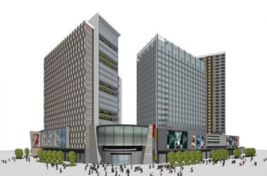 Sketchup办公模型|高层办公楼，现代风格-BIM建筑网