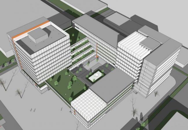 Sketchup住宅模型|多层办公楼，现代风格