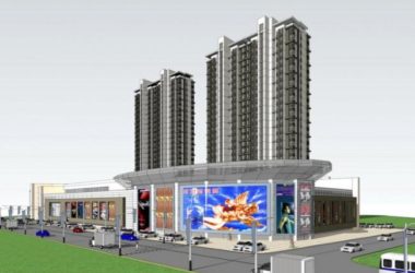 Sketchup综合体模型|多层高层混合商业综合体，高层住宅，底层商业，现代风格-BIM建筑网