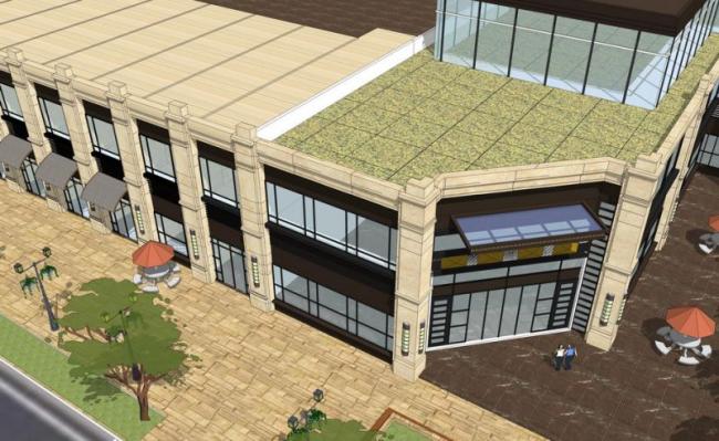 Sketchup商业模型|多层沿街商业，商业街，新古典风格