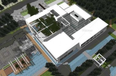 Sketchup商业模型|多层餐厅，商业建筑，现代风格-BIM建筑网