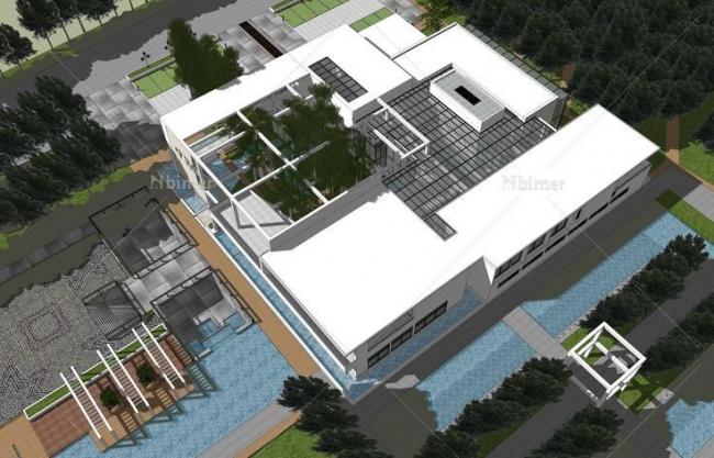 Sketchup商业模型|多层餐厅，商业建筑，现代风格