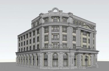 Sketchup古建筑模型|多层民国建筑，古典风格，古建-BIM建筑网