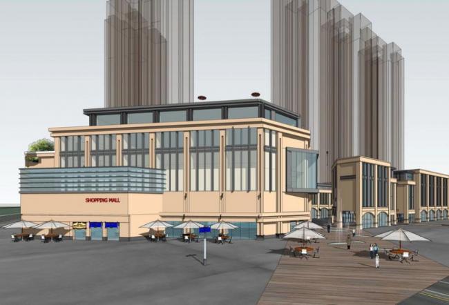 Sketchup商业模型|多层商业综合体，现代风格