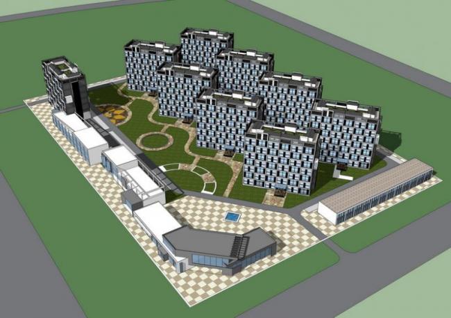 Sketchup住宅模型|多层住宅，居住建筑，现代风格