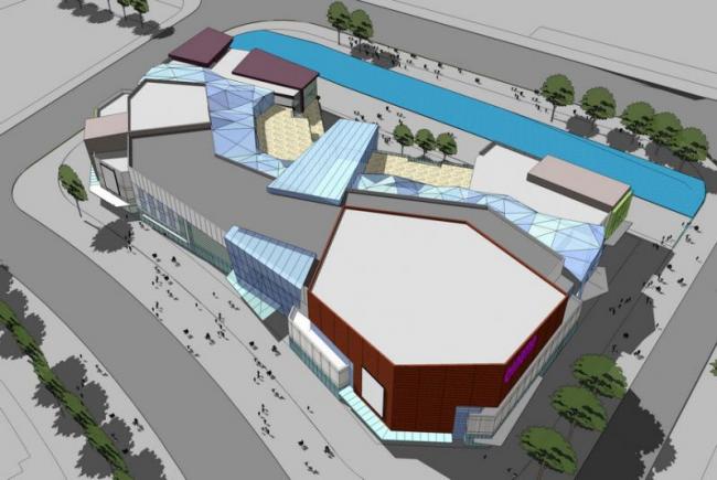 Sketchup商业模型|多层商业综合体，现代风格