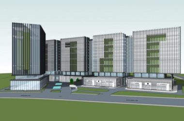 Sketchup办公模型|高层产业园办公楼，现代风格-BIM建筑网