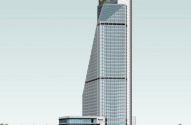 Sketchup办公模型|超高层办公楼，现代风格-BIM建筑网