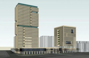 Sketchup办公模型|高层办公楼，现代风格-BIM建筑网