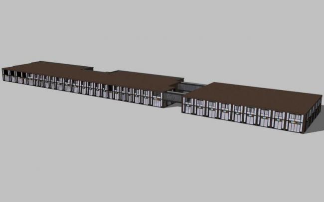 Sketchup商业模型|多层商业裙房，现代风格