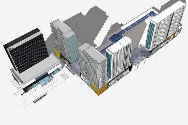 Sketchup办公模型|高层办公楼，现代风格
