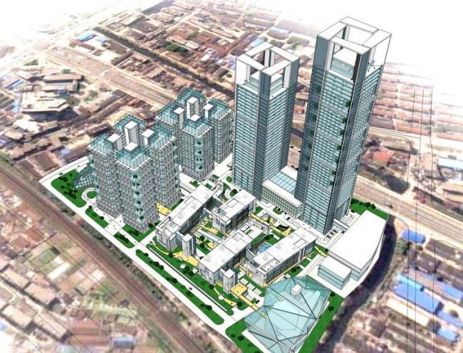 Sketchup办公模型|超高层办公建筑，现代风格