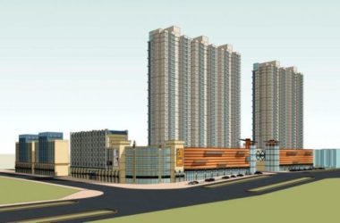 Sketchup住宅模型|高层住宅，底层商业，商业裙房，现代风格-BIM建筑网