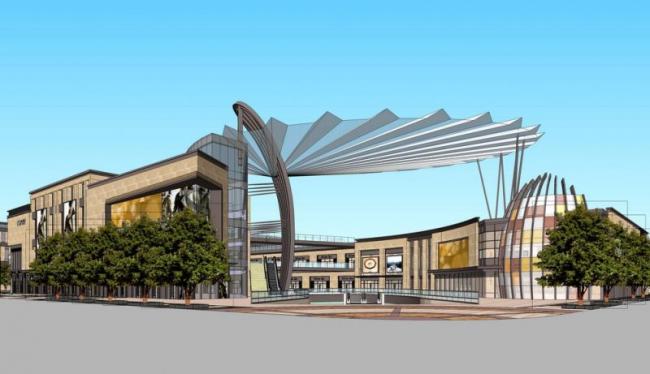 Sketchup商业模型|多层商业综合体，现代风格